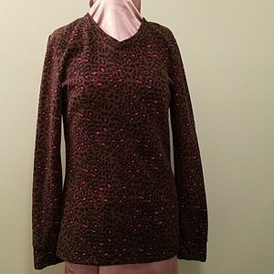 Ladies, size medium fleece v neck pullover